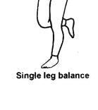 single leg balance ankle sprain