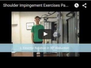 Shoulder Impingement Exercise: External Rotation in 30° Abduction